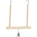 Houten schommel met bel